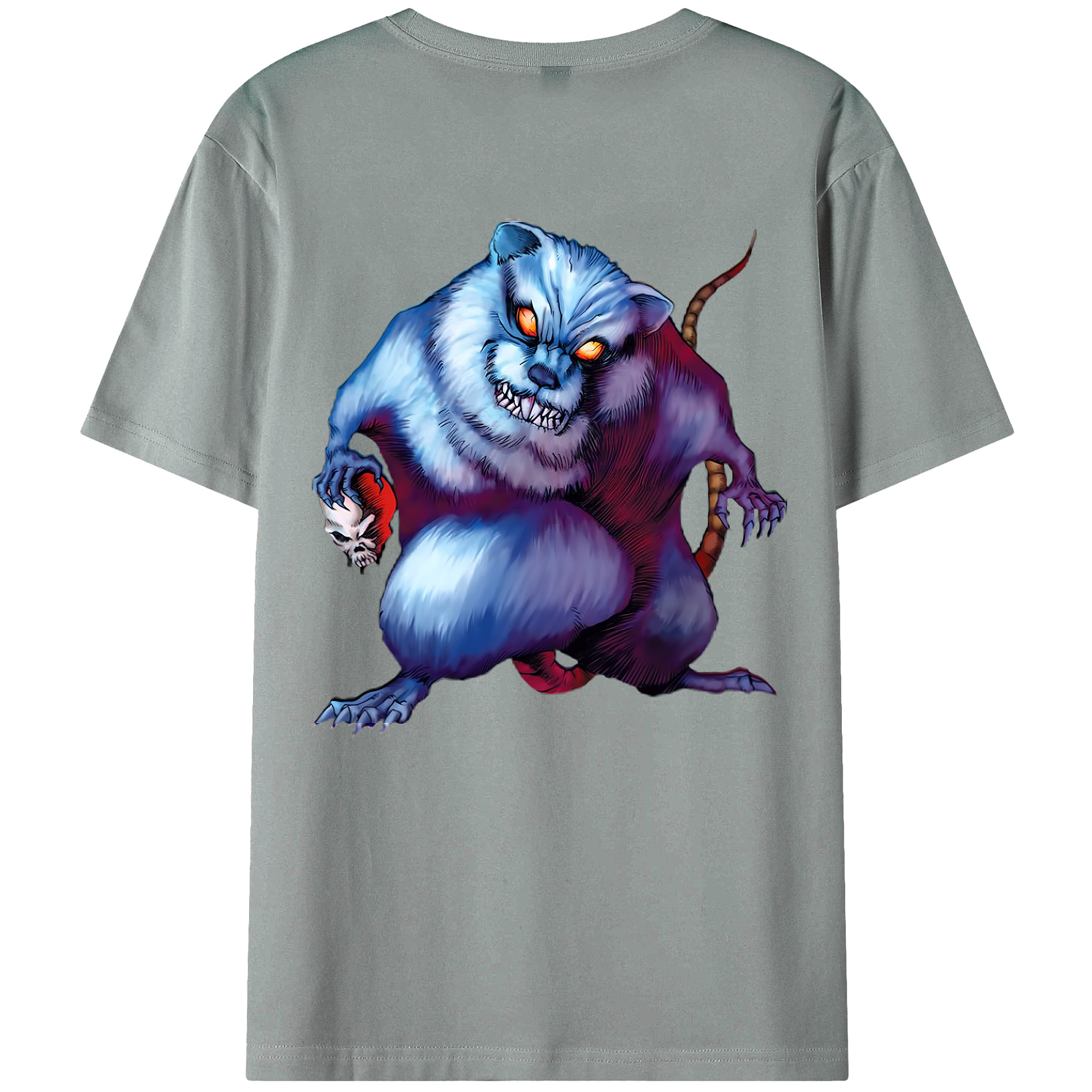 （画像用） 遊☆戯☆王 Yu-Gi-Oh! 綿100％ メンズ半袖Tシャツ（バックプリント） 通気性
